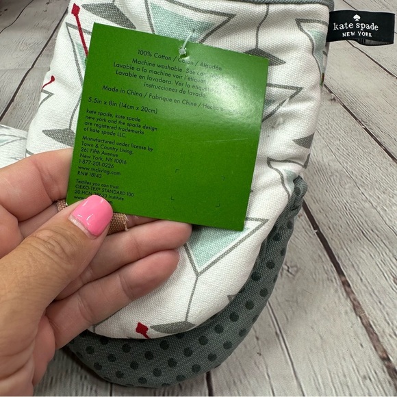 NWT Kate Spade Martini Print Towels & mini mitts set city traditional - Picture 4 of 7